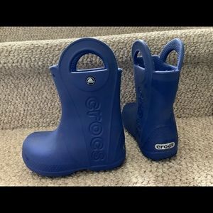 Crocs toddler rain boots size 9T